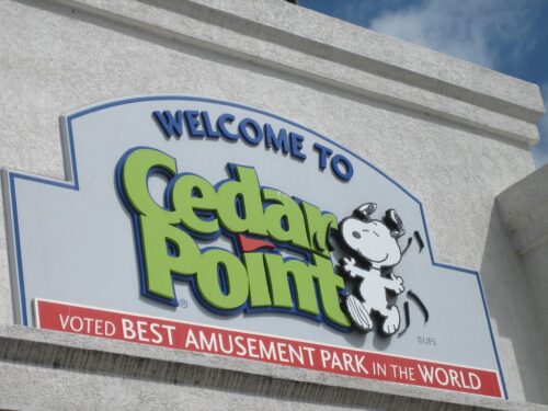 Cedar Point Entrance Sign